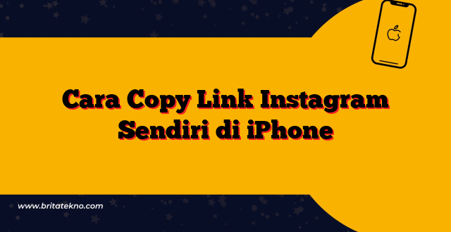 Cara Copy Link Instagram Sendiri di iPhone