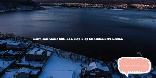 Download Anime Sub Indo, Siap-Siap Menonton Seru-Seruan